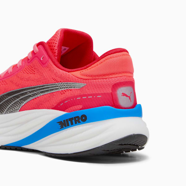 Tenis de correr Magnify NITRO 2 para hombre, Fire Orchid-Ultra Blue, extralarge